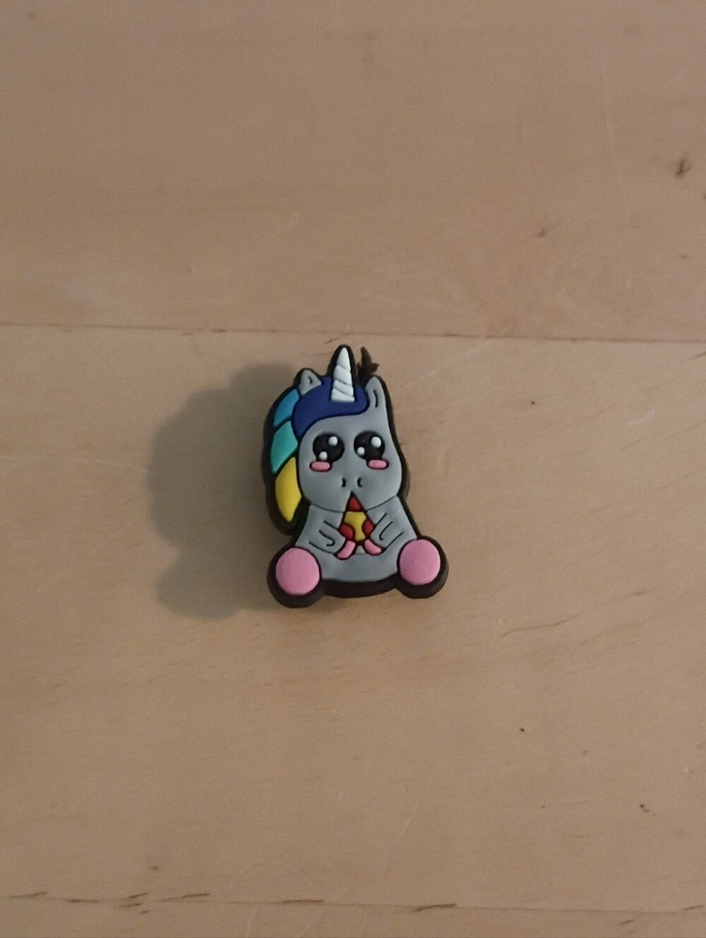 10 for $10 Jibbitz Croc Charms - Grey Baby Unicorn w/ Pizza - New Shoe Charm